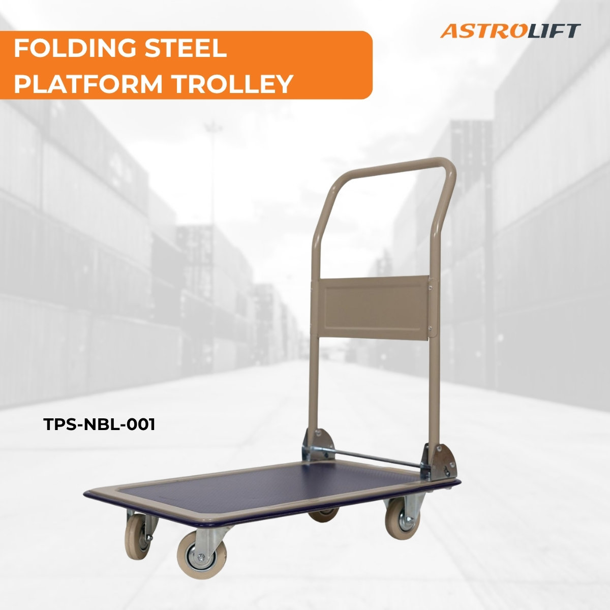 Buy Folding Steel Platform Trolley in Trolley from Astrolift NZ